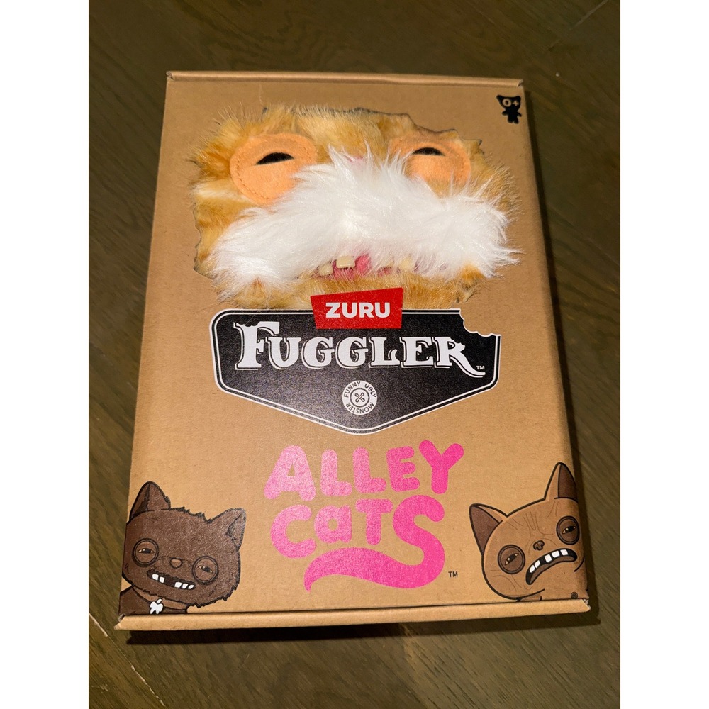 Zuru Fuggler Alley Cats Skunkface Orange Tabby Plush Monster New